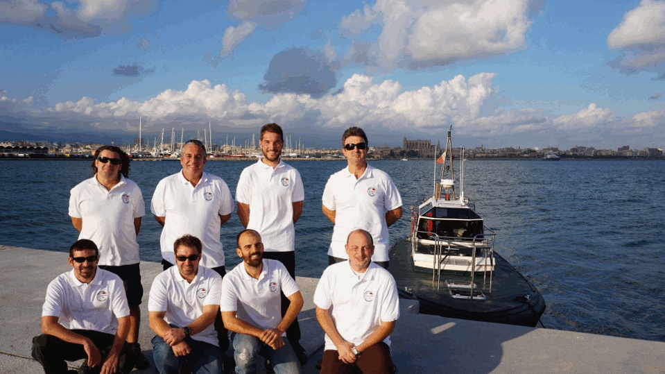 Equipo de prácticos de la Corporación de Prácticos del Puerto de Palma de Mallorca